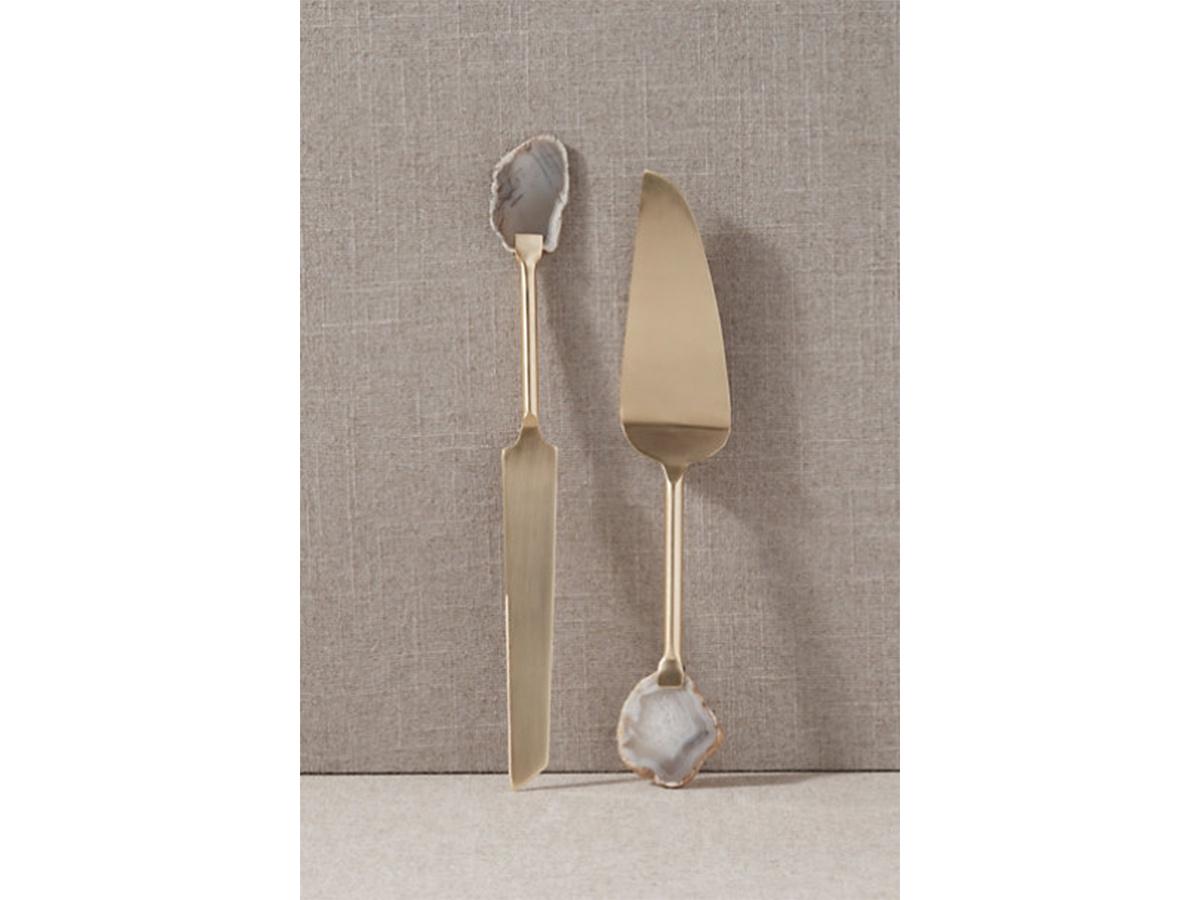 agate cake server