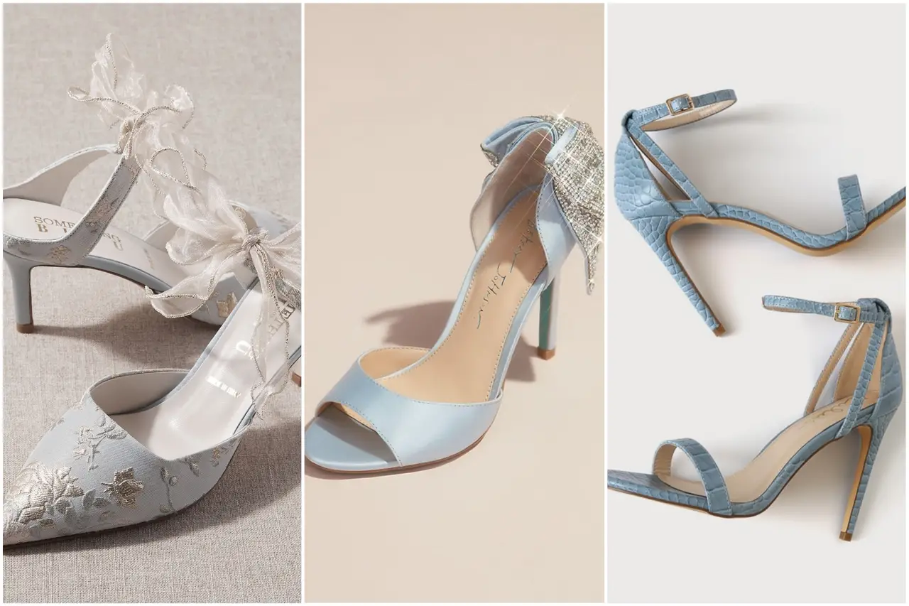 Modern Blue Wedding Shoes - 15 Wedding Heels and Flats for Your Something  Blue