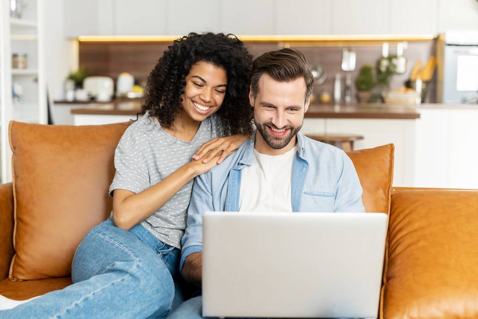 couple working together on computer