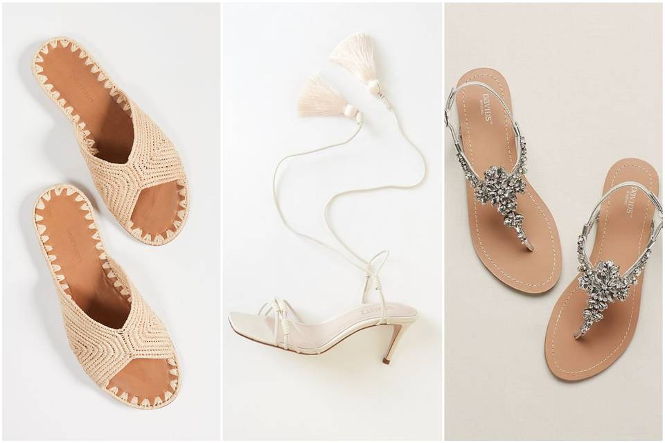 Dressy sandals 2024 for wedding