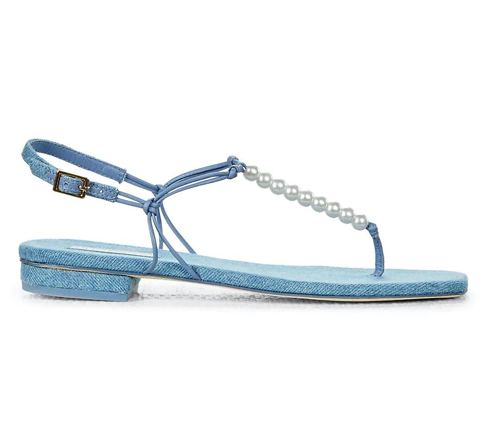 Buy Sky Blue Heeled Sandals for Women by Fabbhue Online | Ajio.com