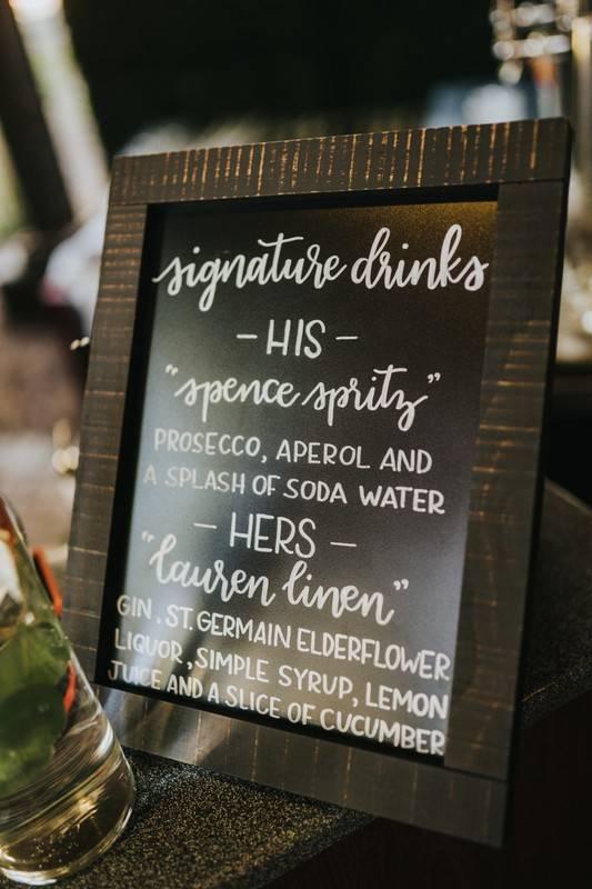 27 Clever Signature Wedding Drink Names