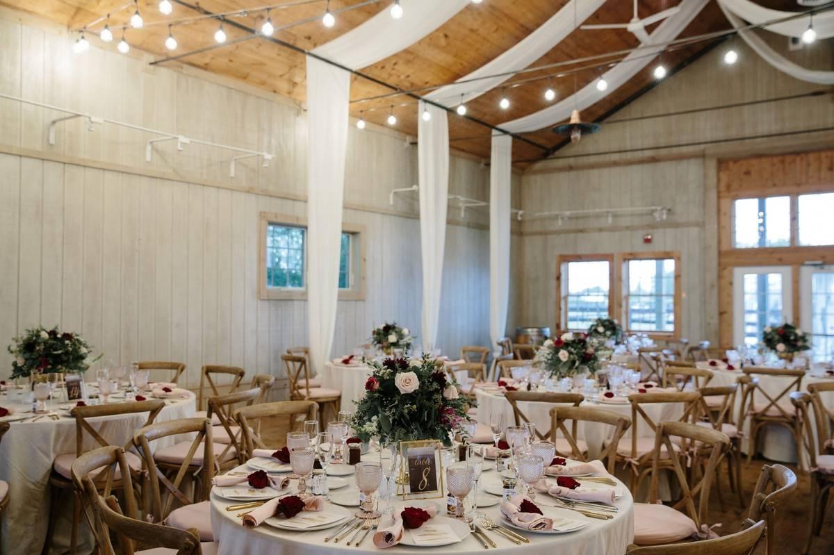 barn wedding reception