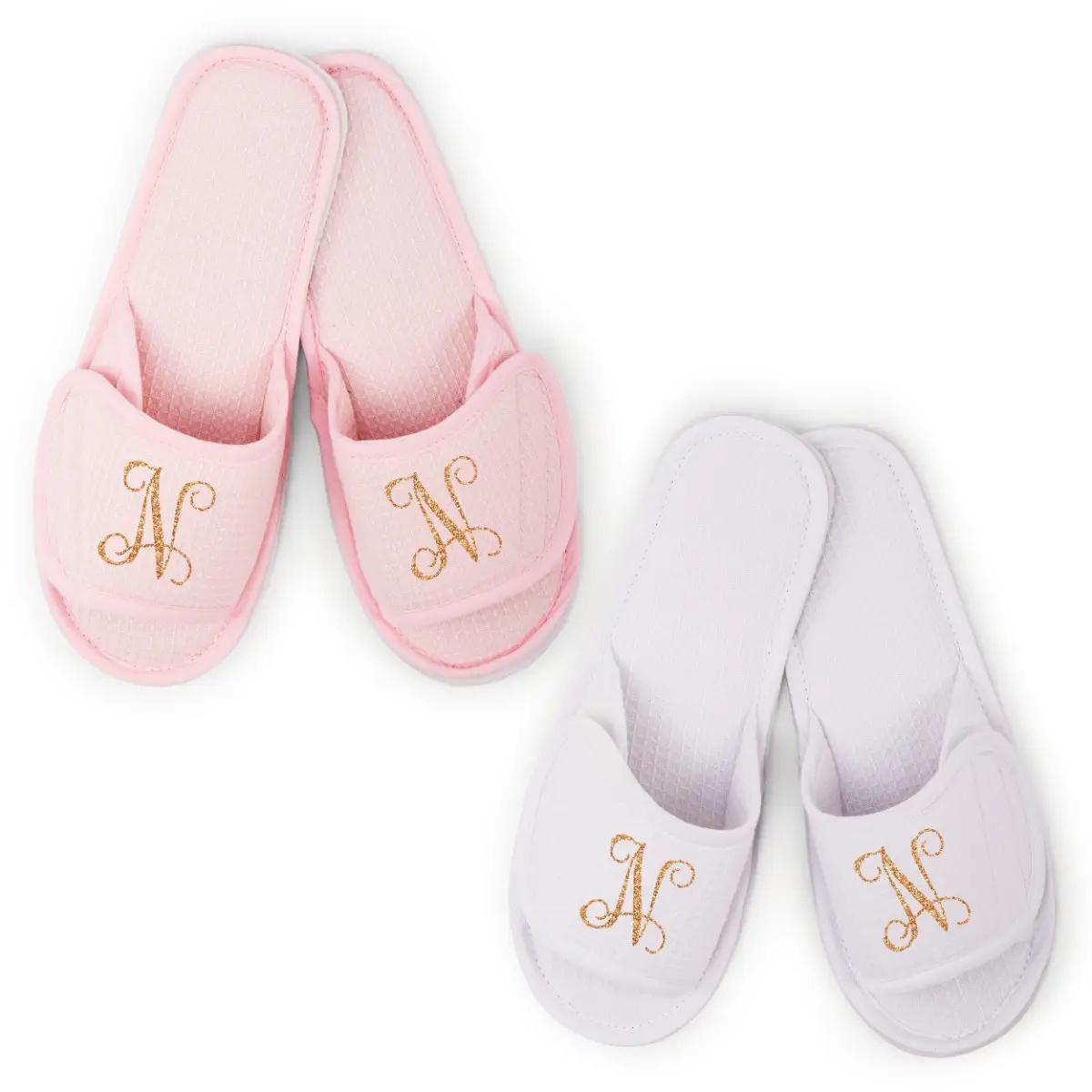 Personalized slippers spa bridesmaid box idea