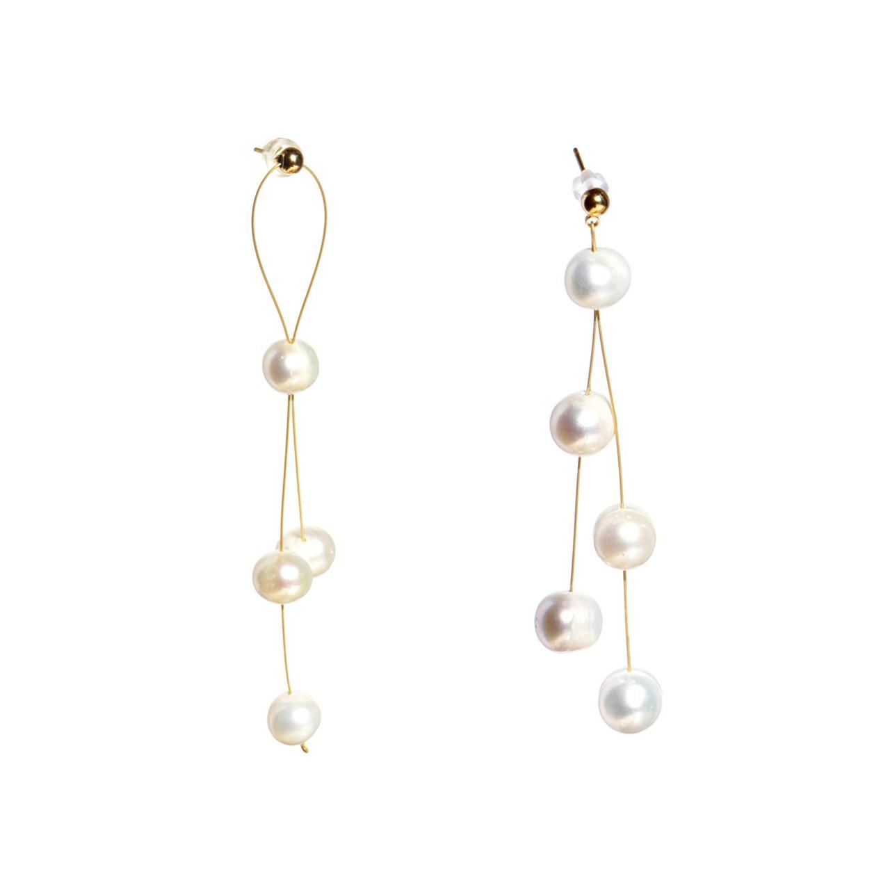 Buy Fresh Water Pearl Studs Wedding Necklace Earrings Bridesmaids Earrings  Wedding Pearl Bracelet Pearl Wedding Jewelry Set Flower Girl Earrings  Online in India - Etsy