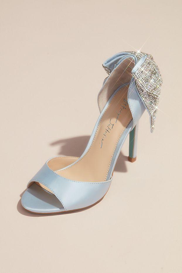 Baby blue shop heels for wedding