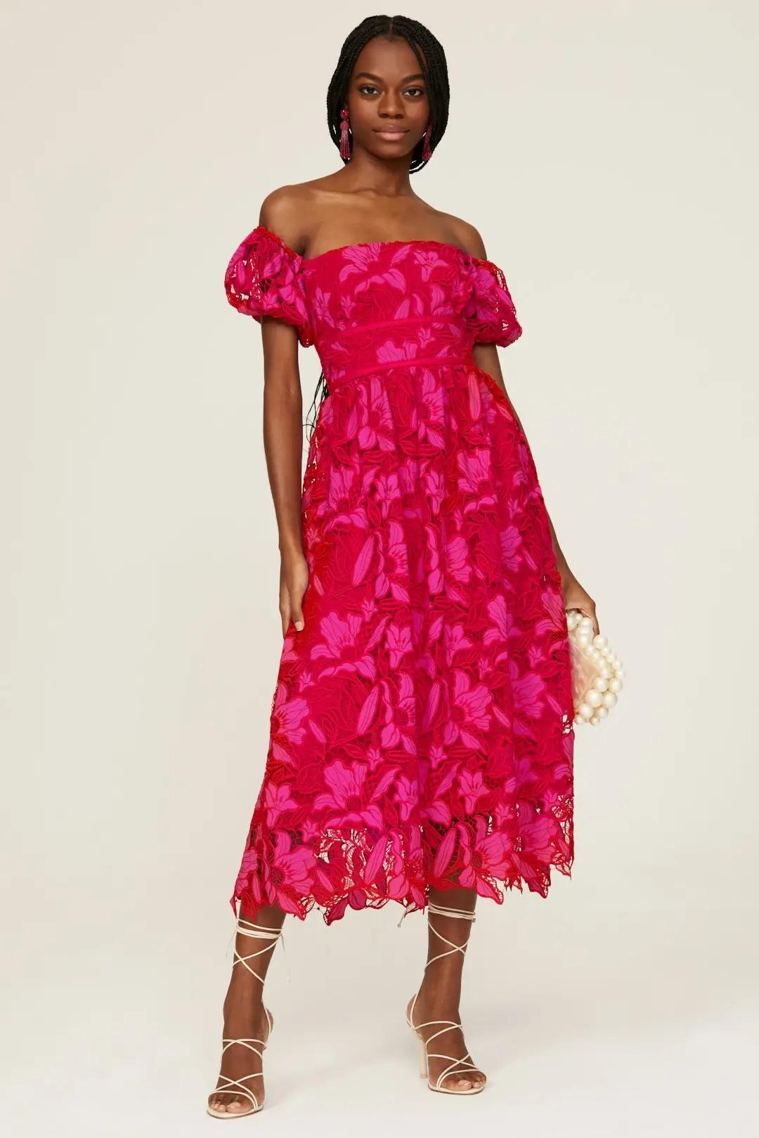 Wedding guest hotsell pink dress