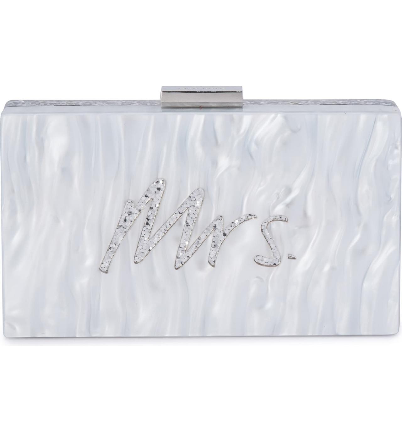 White Acrylic Clutch White Box Clutch Acrylic Bag Hard Clutch Wedding Bag  Bridal