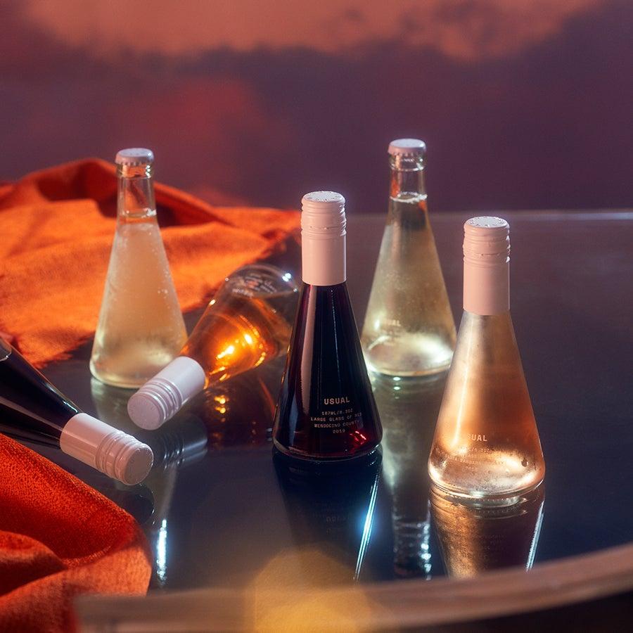 Assorted pack of wine bottles