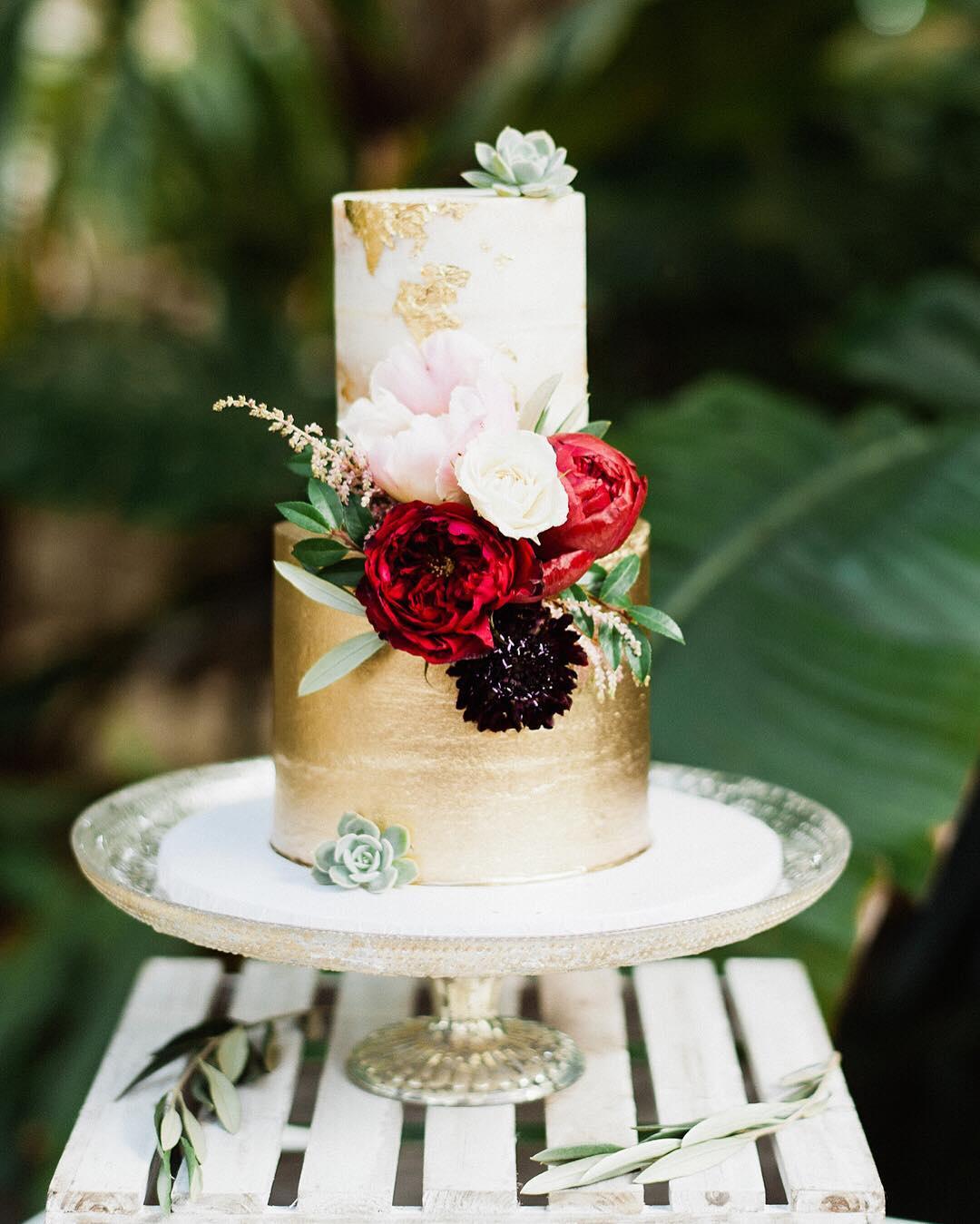 Two Tier Pink Shaded Cake With Fresh Flowers And Anniversary Topper  (Eggless) - Ovenfresh