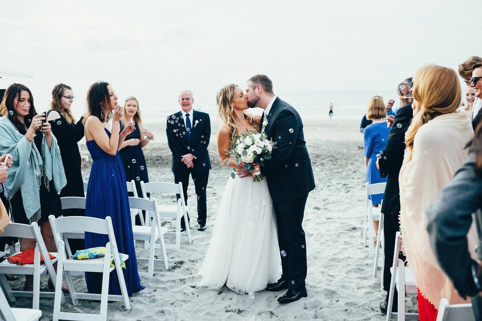 beach wedding ceremony