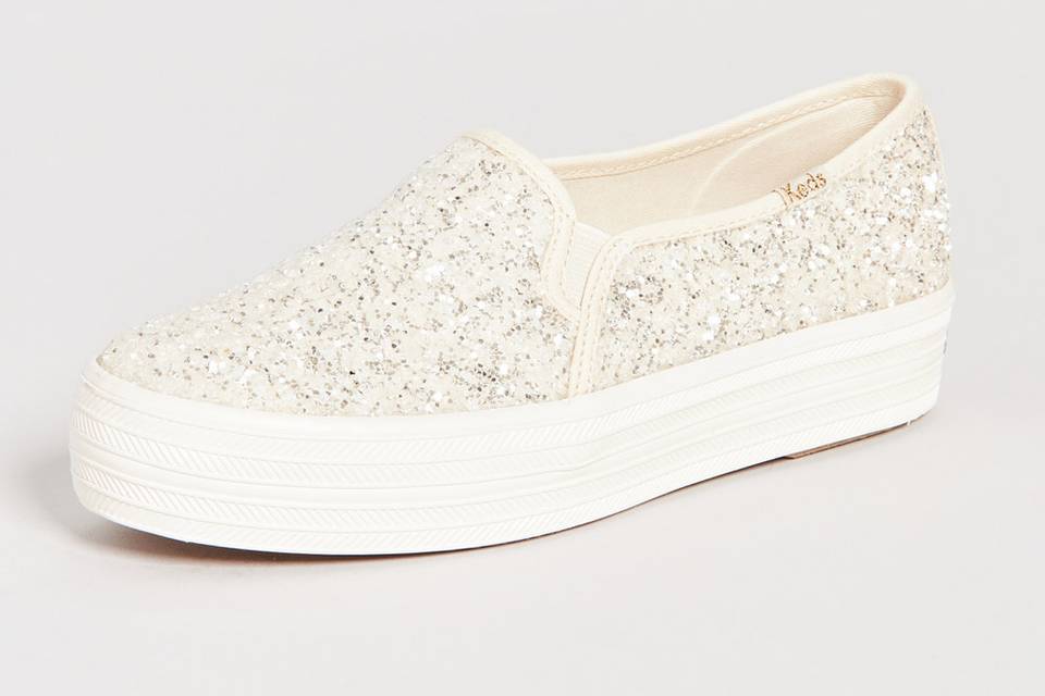 Wedding hot sale sneakers wedge