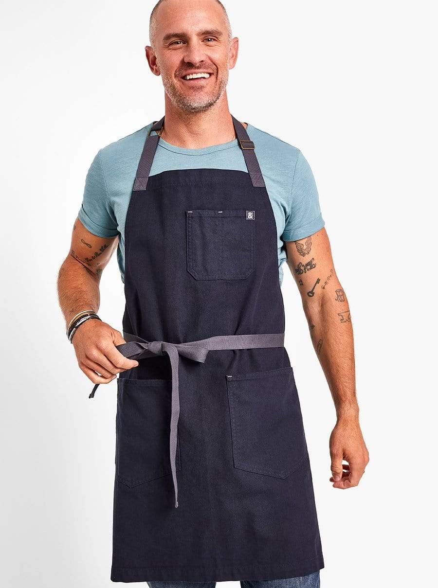 hedley and bennett essential apron in midnight blue for best man gift ideas