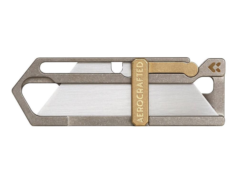 huckberry aerocrafted sideslip titanium utility knife for best man gift ideas