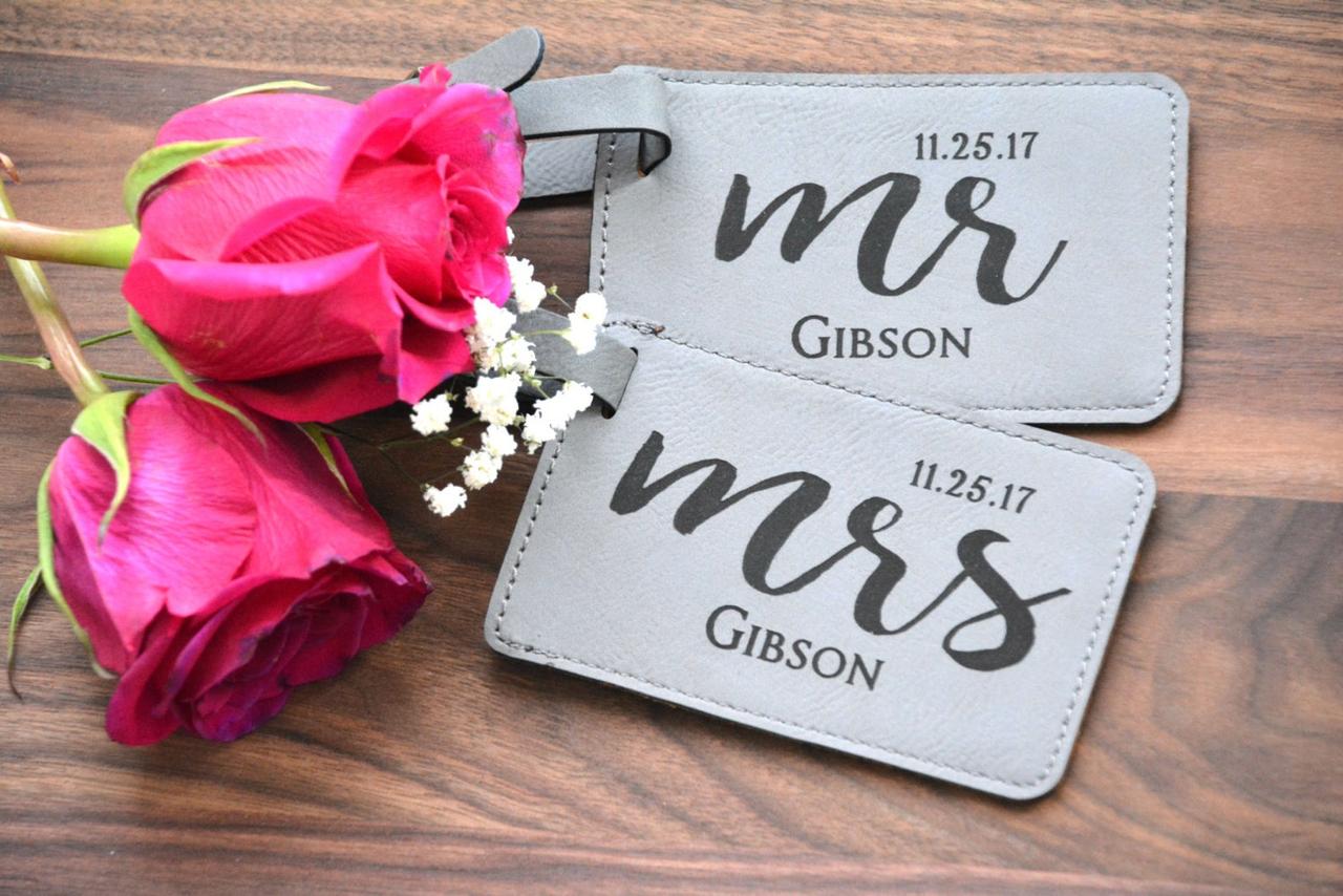 Personalized Luggage Tags - Set of 2 - Mr & Mrs Luggage Tags - Traveling  Together - Wedding Gift - Customized - Travel Tag - Luggage Tag