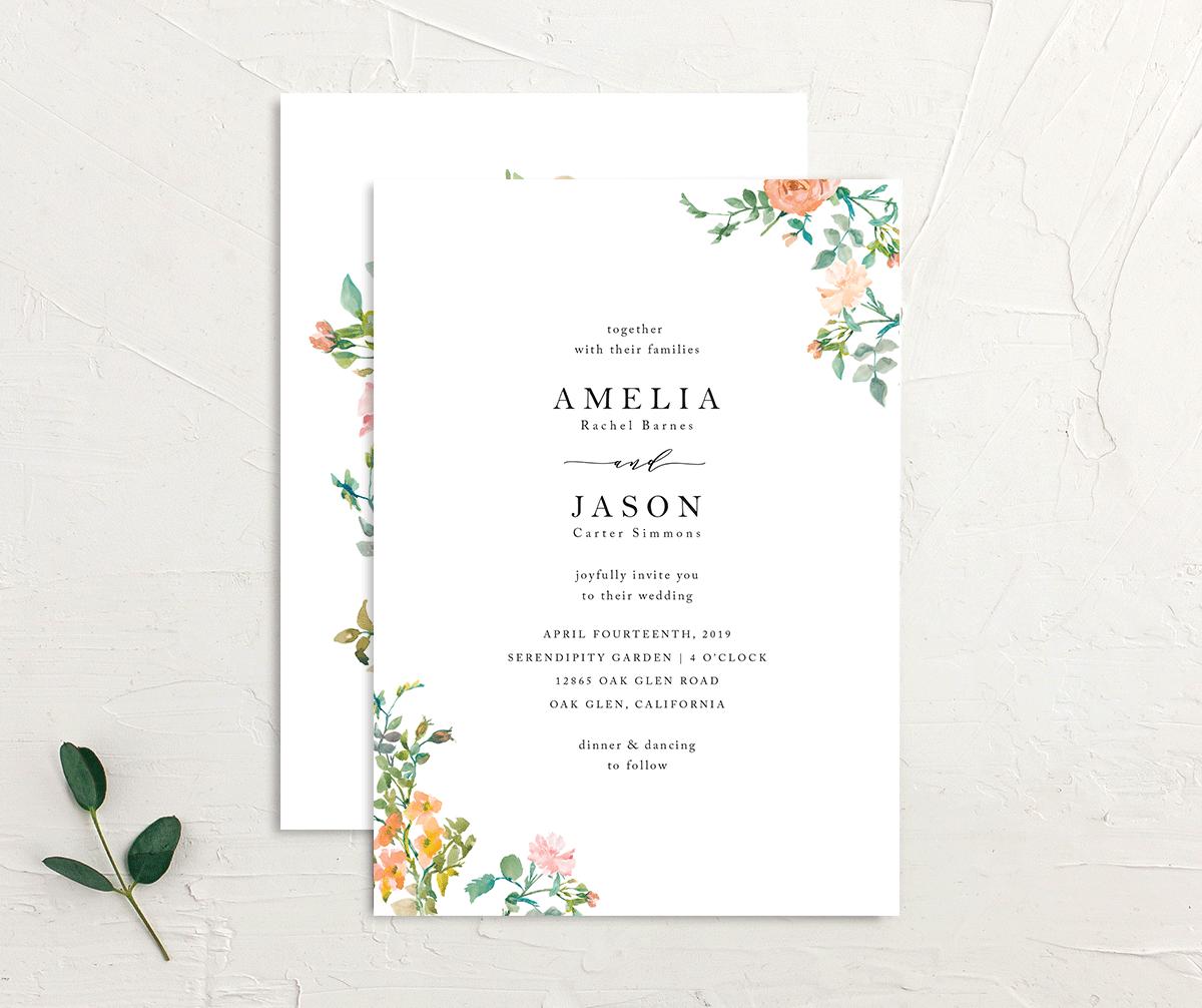 23 Romantic Floral Wedding Invitations