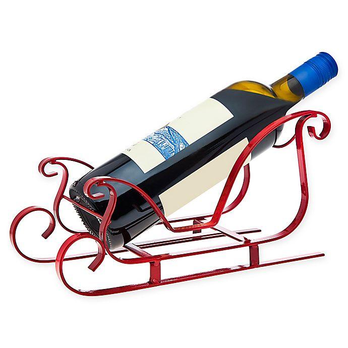 sleigh wine bottle holder