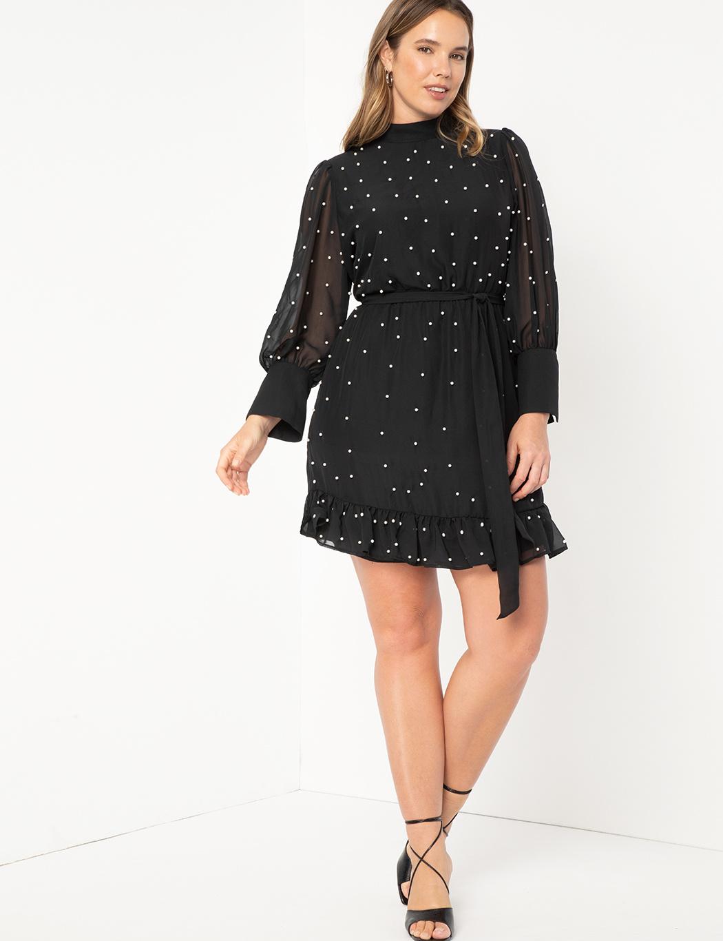 Black rehearsal dinner dress for guest