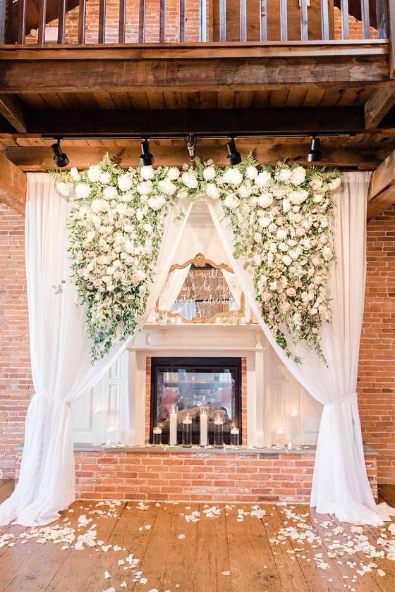 indoor wedding ceremony backdrop ideas