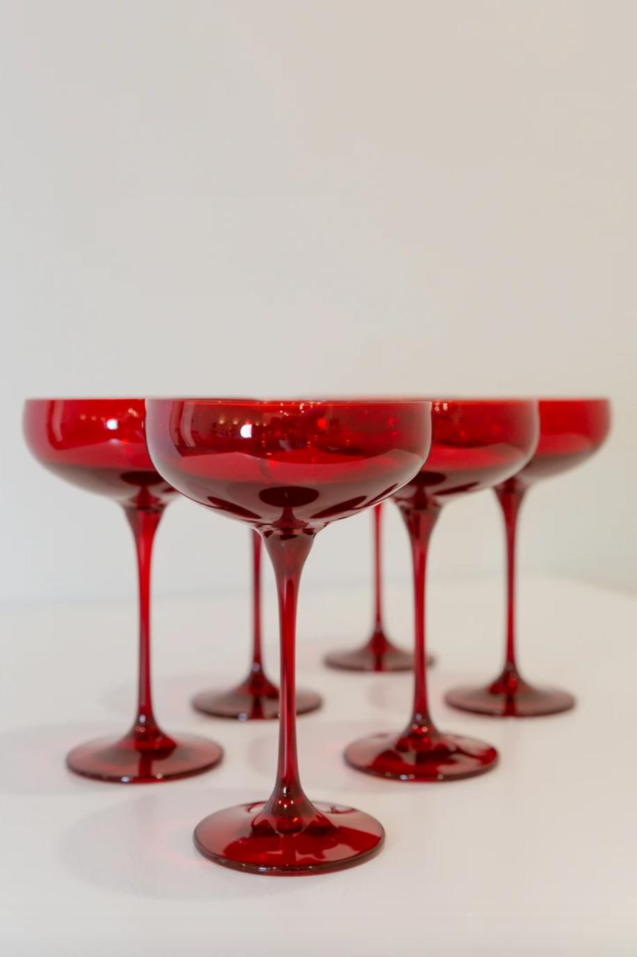 red champagne coups