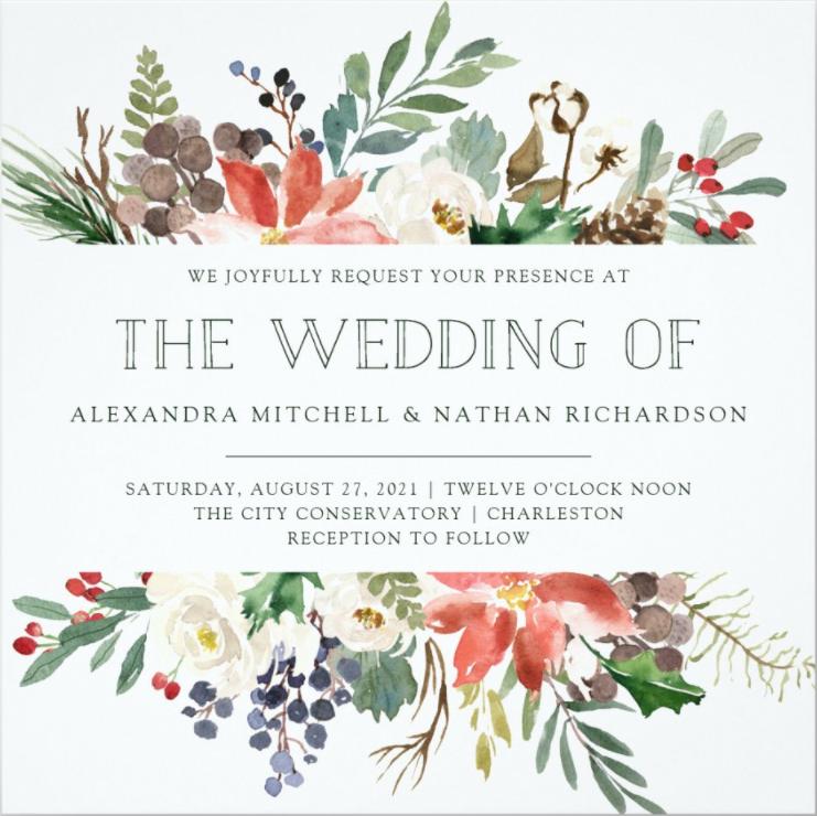 Faux Deckle Edge Paper Wedding Invitation Template, Zazzle