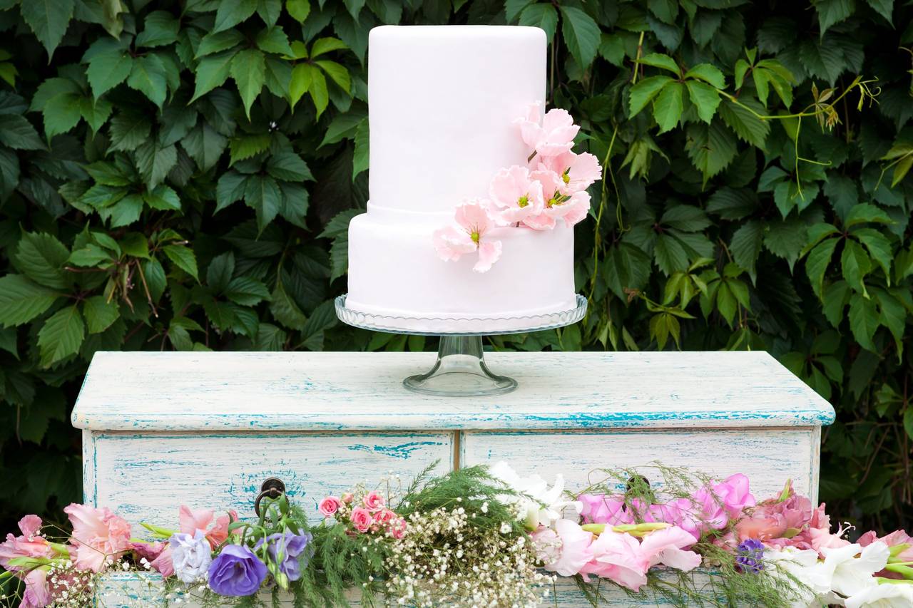 Top 20 Simple Pink Wedding Cakes for Spring Summer Weddings
