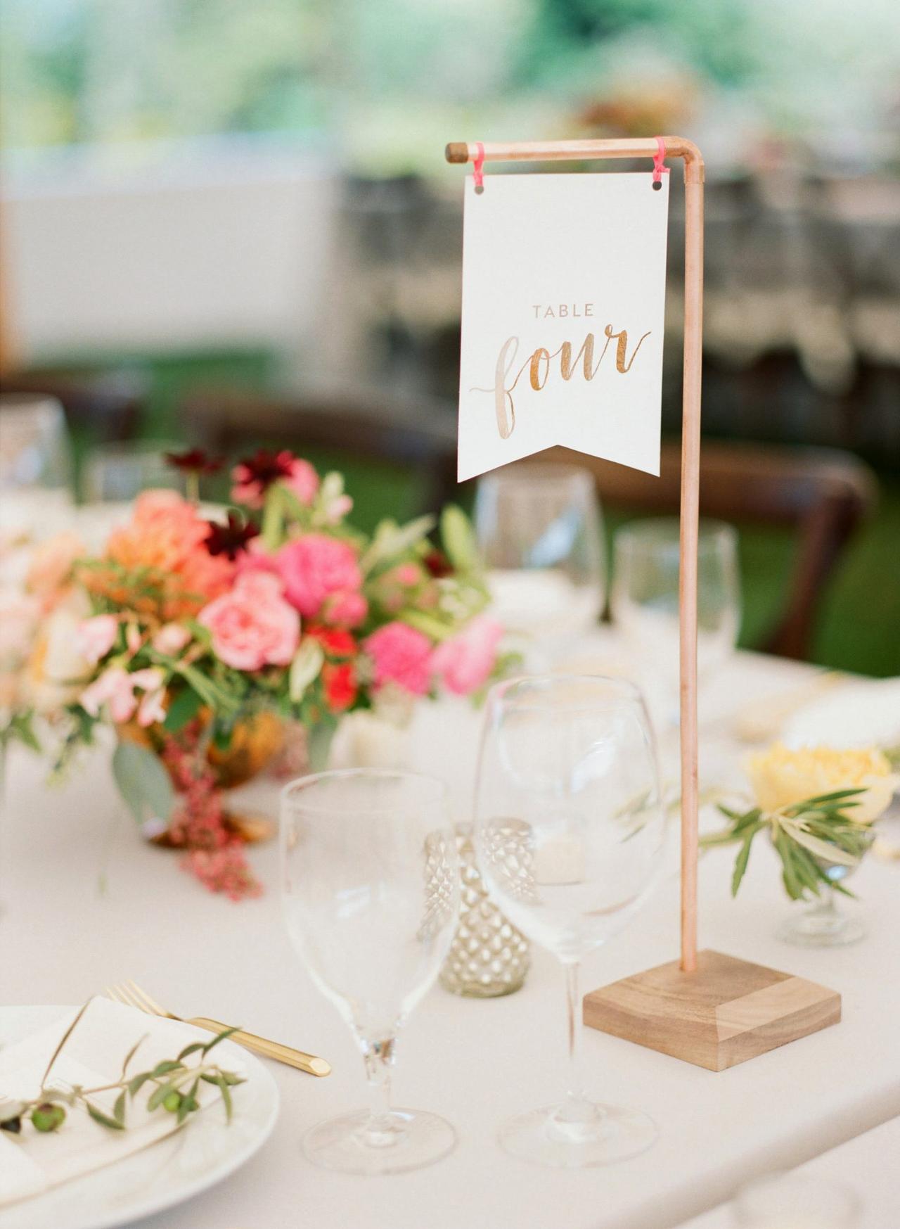 Table Number For Wedding Template