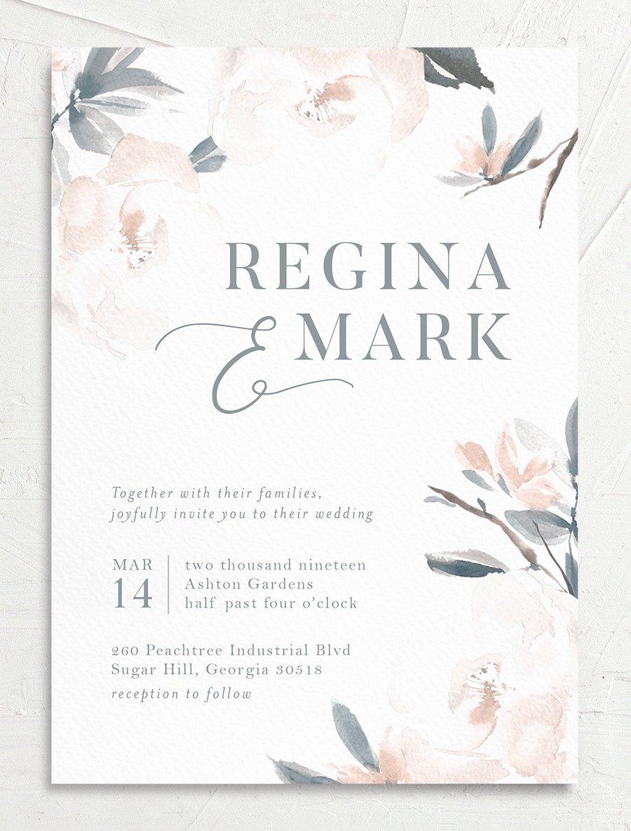 Spring Gatherings Wedding Invitation