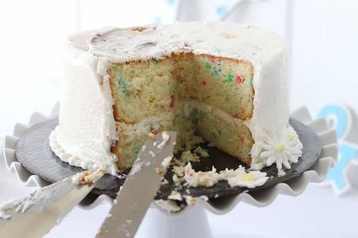 funfetti wedding cake