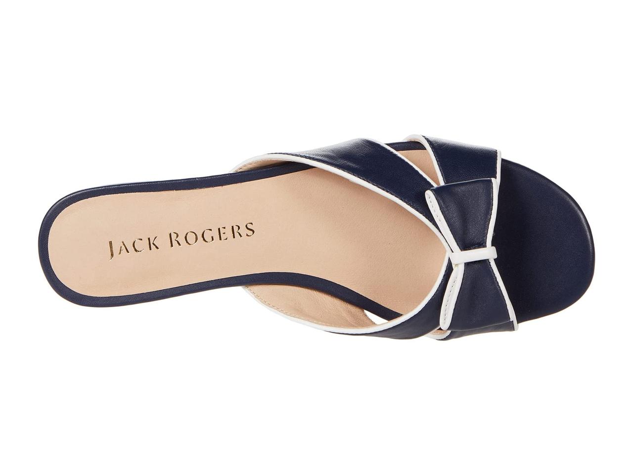 Navy discount flat sandals