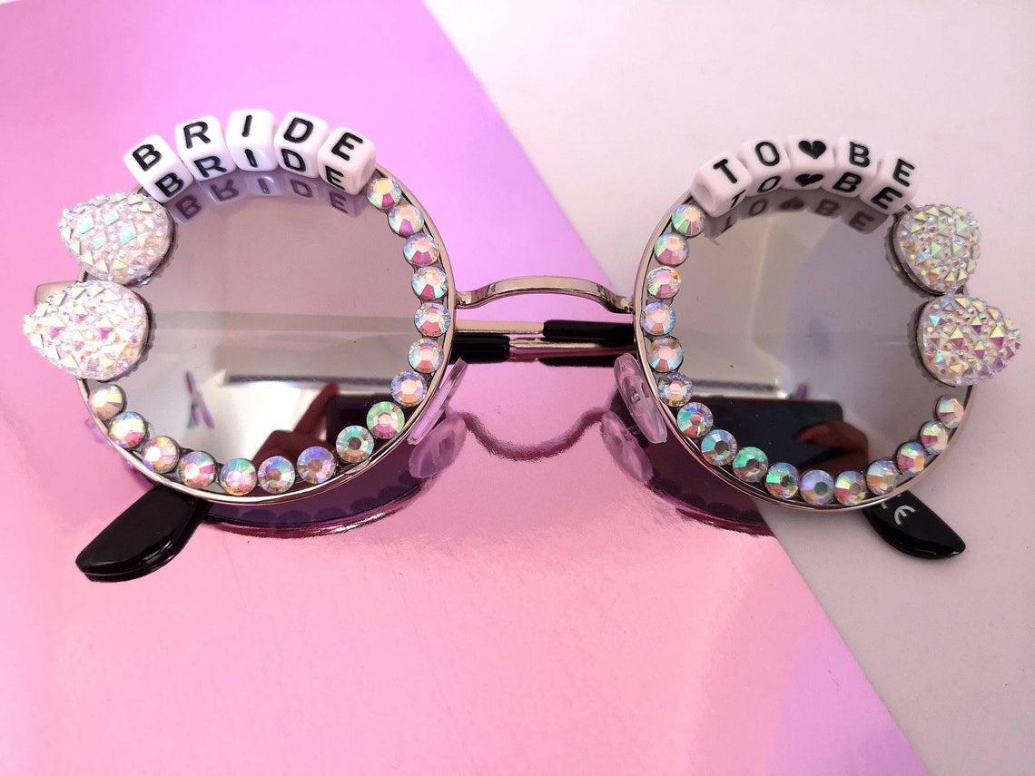 Bride Heart Rhinestones Sunnies