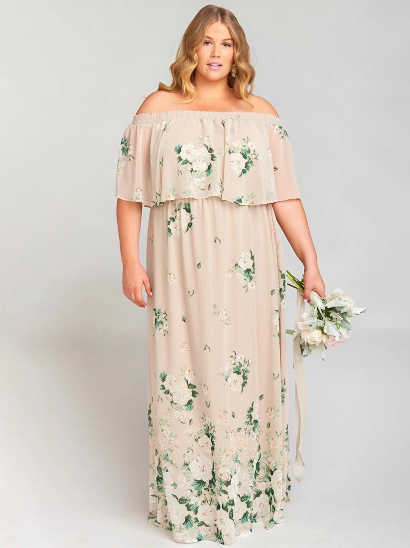 Sage Floral Bridesmaid Dresses