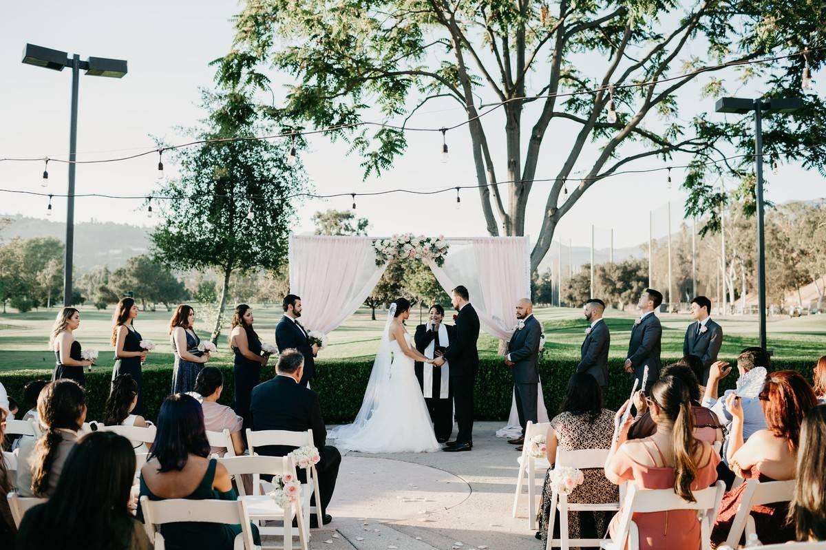 golf course wedding ceremony