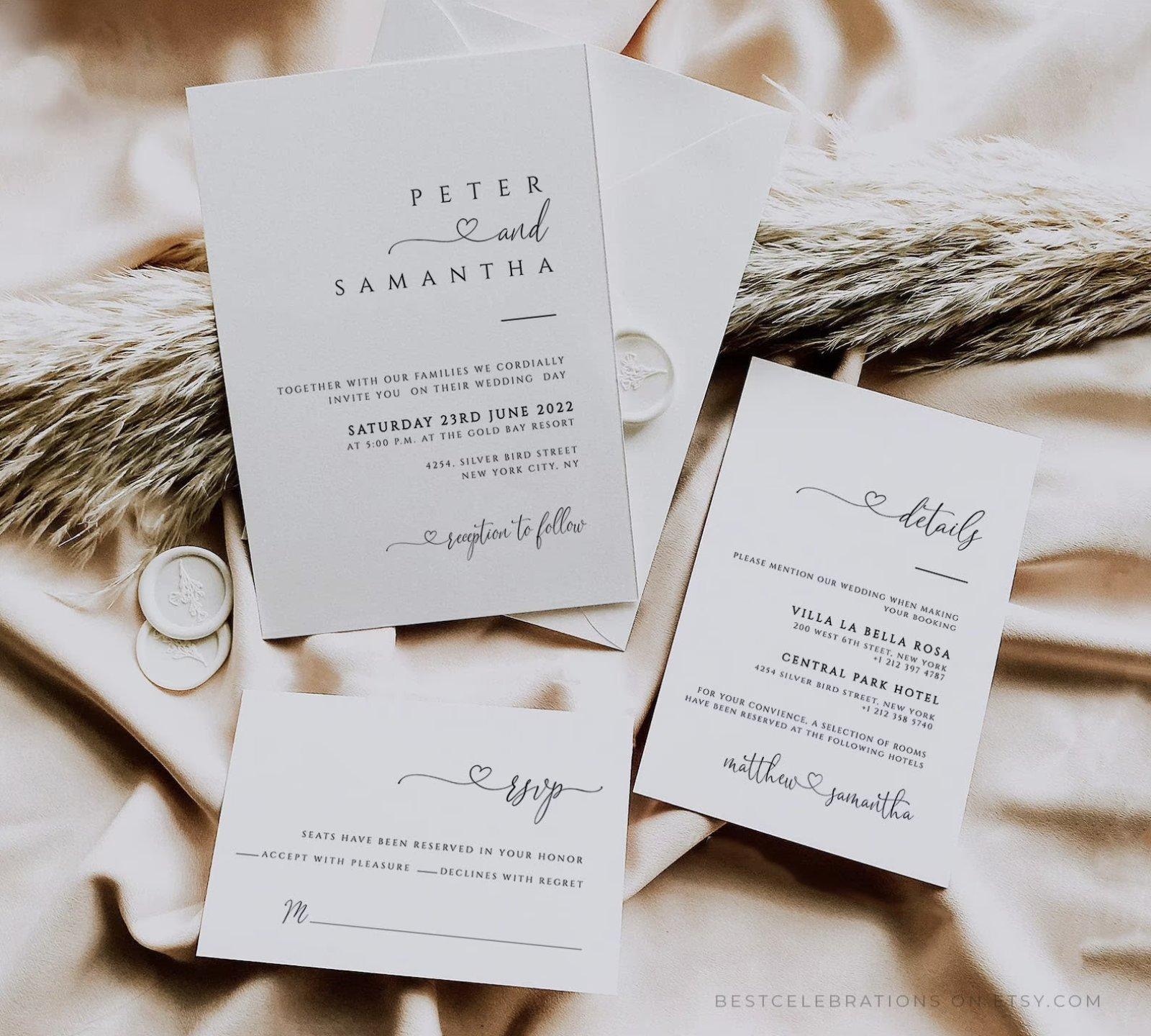 22 Modern Wedding Invitations For the Contemporary Couple