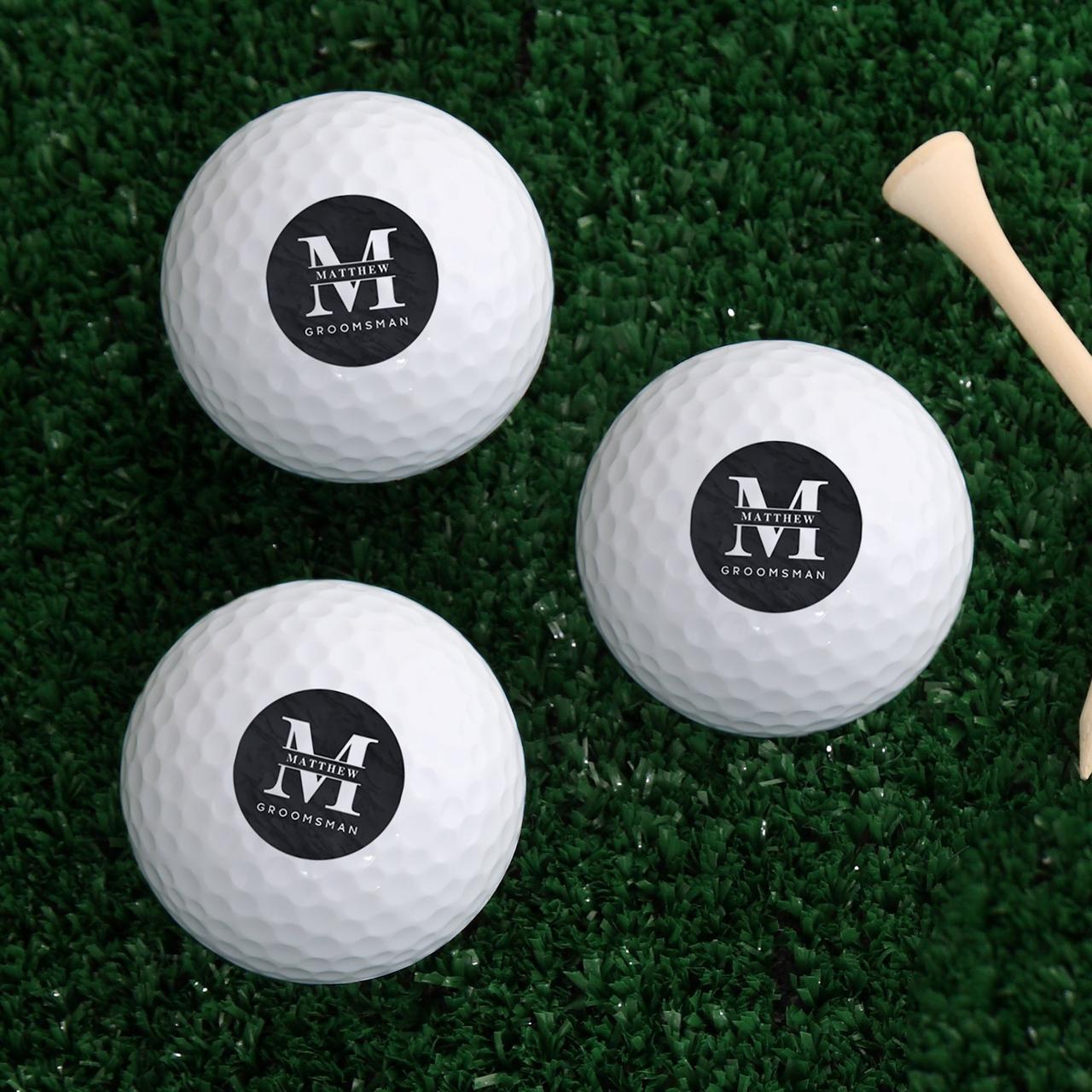 Golf Ball Whiskey Chillers Groomsmen Gift or Golf Gift set of Two 