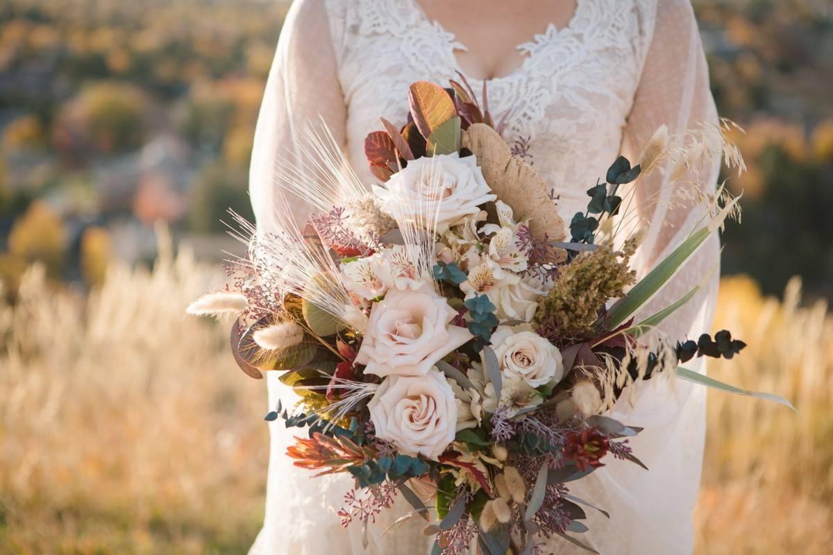 Elegant Garden Classic Bridal Bouquet — In Bloom Florist Weddings