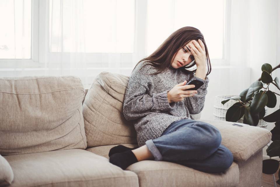 woman on phone