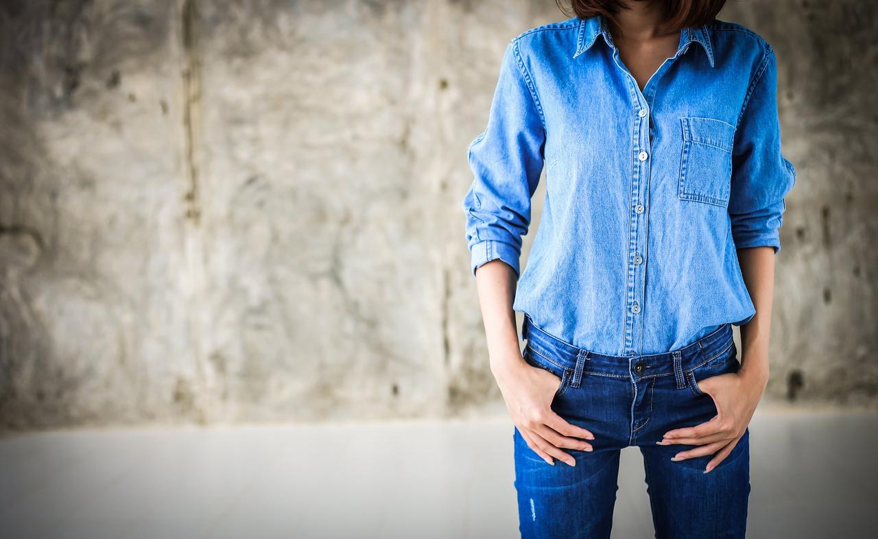 all denim outfit