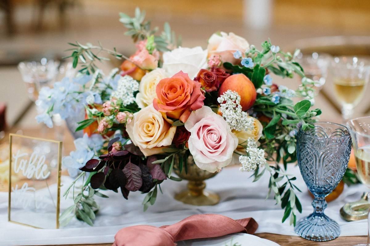 Peach Color Palette Wedding Inspiration 