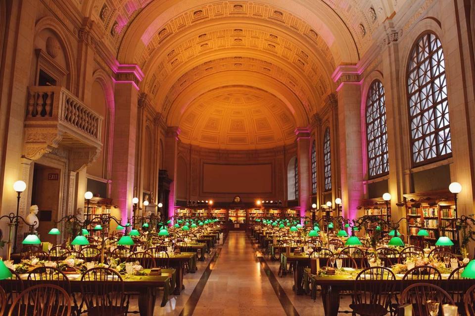 wedding reception at boston public library