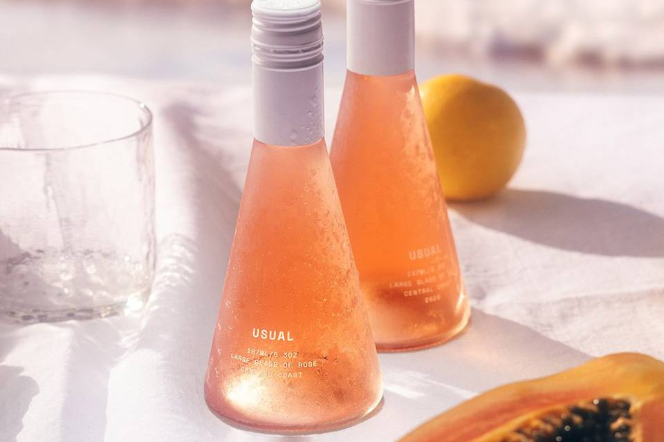 usual wines rosé box for food engagement gifts