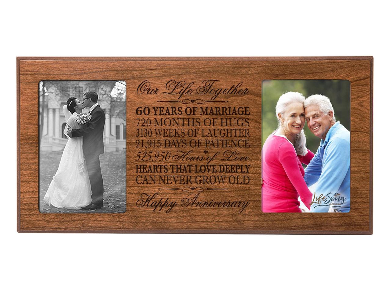 Two Tone Silverplated Wedding Anniversary Gift Photo Frame - 