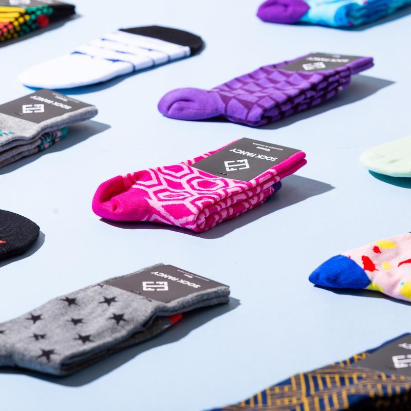 Colorful and patterned socks