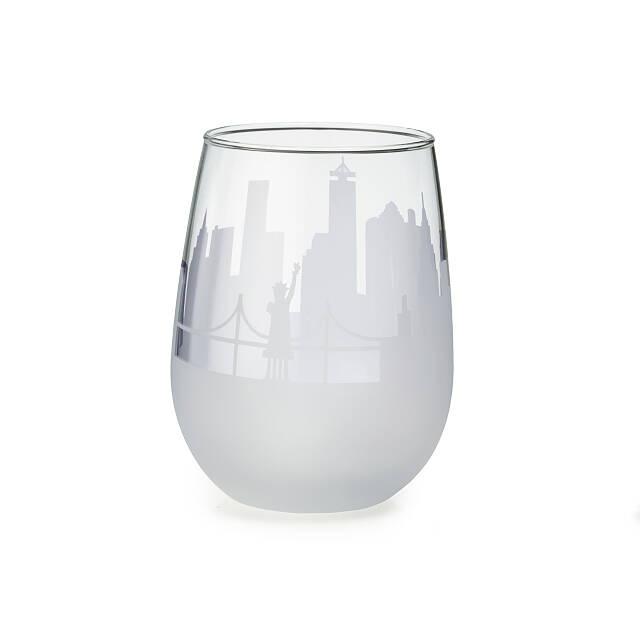 Twine Sit Back and Relax Stemless Wine Glass - Clear