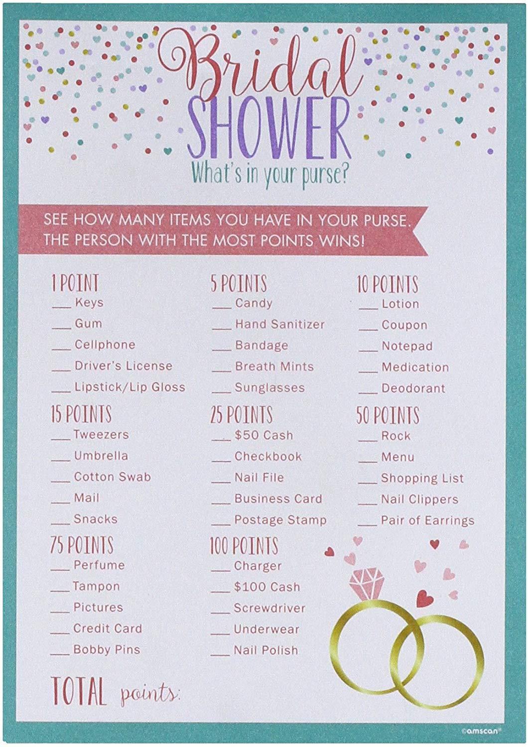 Bridal shower store game ideas