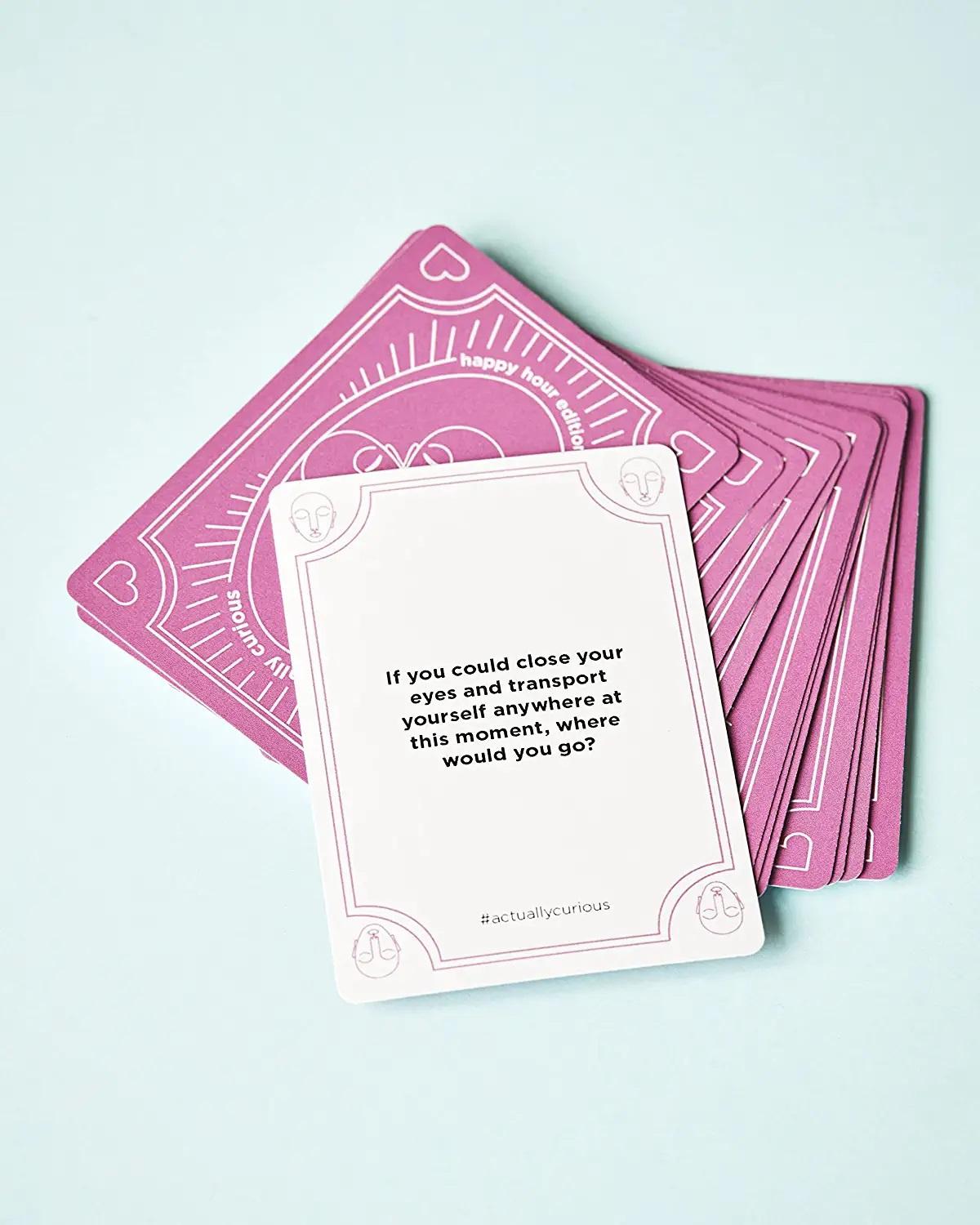 Ice-breaker couples card game gift for first anniversary