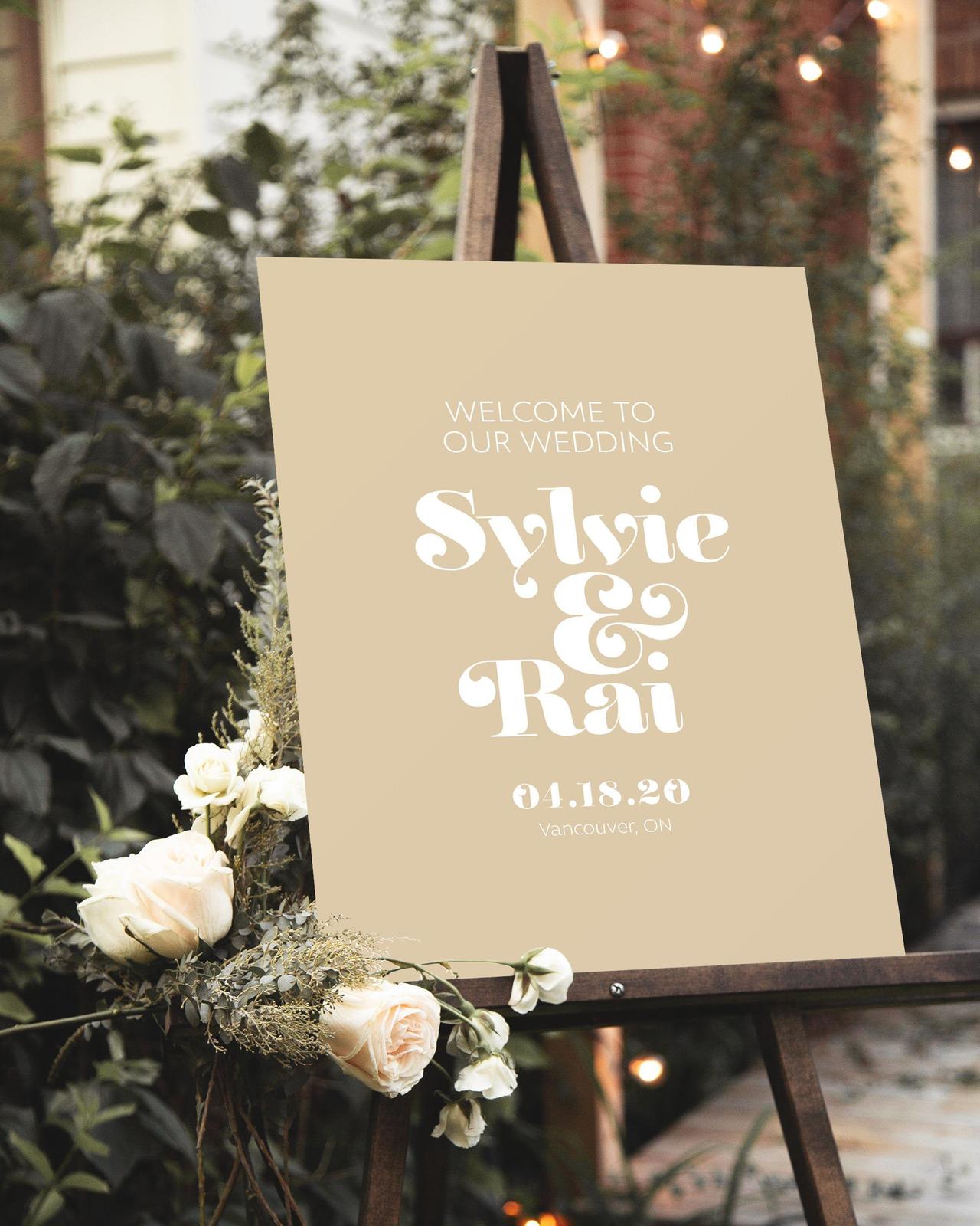 26 'Welcome to Our Wedding' Signs to Shop Right Now