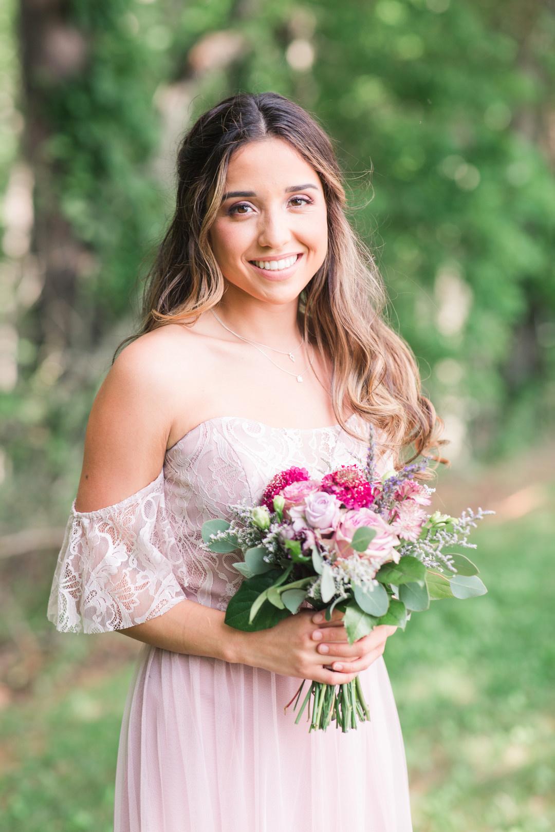 Bridesmaid hair outlet dress