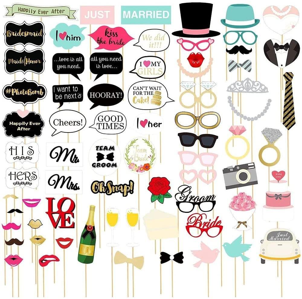 Wedding photo booth on sale props ideas