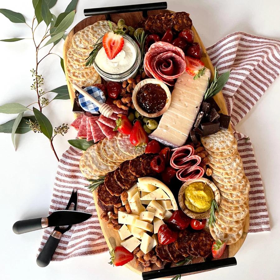 Amazing charcuterie spread from gift set cool first anniversary idea